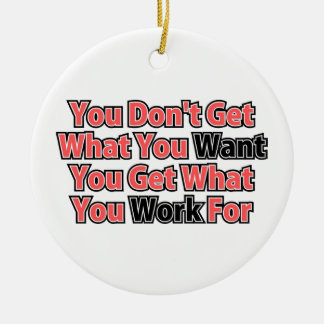 Werken voor IT Inspirerend Gezegde Keramisch Ornament