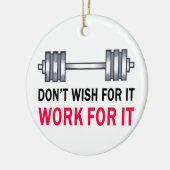 Werken voor IT Keramisch Ornament (Links)