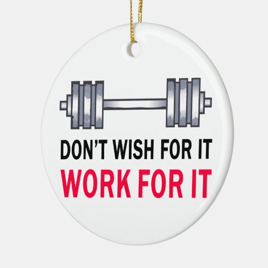 Werken voor IT Keramisch Ornament (Links)