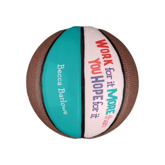 Werken voor IT Mini Basketball Basketbal (Verticaal)