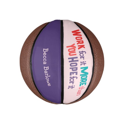 Werken voor IT Mini Basketball Basketbal (Verticaal)