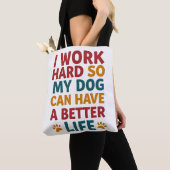 Werken voor mijn hond tote bag (Dichtbij)