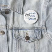 Werken voor Open Source Ronde Button 5,7 Cm (In situ)