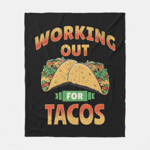 Werken voor Tacos Fleece Deken