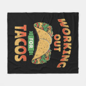 Werken voor Tacos Fleece Deken (Voorkant (Horizontaal))