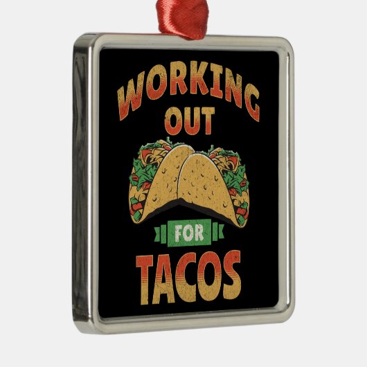 Werken voor Tacos Metalen Ornament (Rechts)