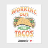 Werken voor Tacos Sticker (Vel)