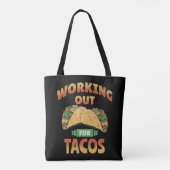 Werken voor Tacos Tote Bag (Achterkant)