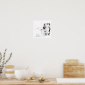 werken zonder titel op papier poster (Keuken)