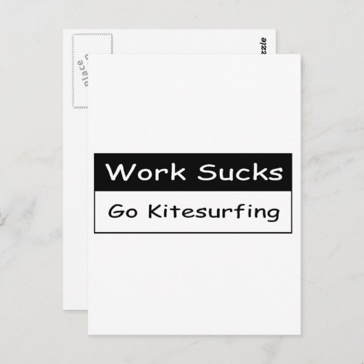 Werken zuigen briefkaart (Voorkant / Achterkant)