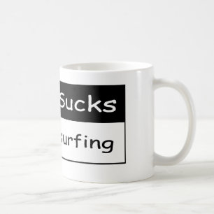 Werken zuigen koffiemok