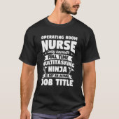 Werkend de Zuster slechts omdat de fulltime of Nur T-shirt (Voorkant)