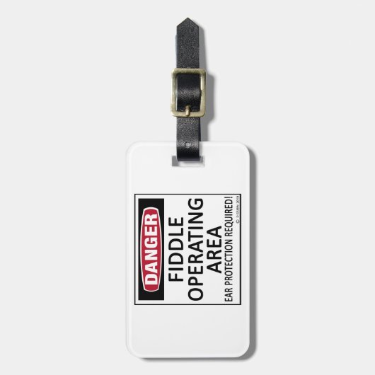 Werkend gebied bagagelabel (Voorkant verticaal)