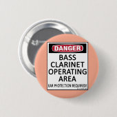Werkend gebied Bass Clarinet Ronde Button 5,7 Cm (Voorkant /achterkant)