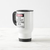Werkend gebied Bass Clarinet Travel Mug Reisbeker (Voorkant links)