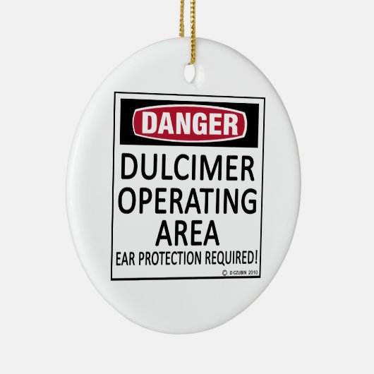 Werkend gebied Dulcimer Keramisch Ornament (Rechts)