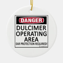 Werkend gebied Dulcimer Keramisch Ornament