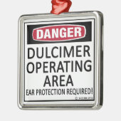 Werkend gebied Dulcimer Metalen Ornament (Links)