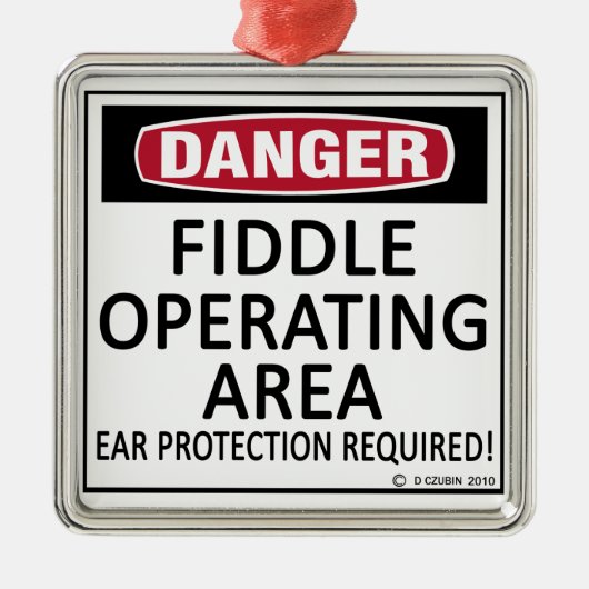 Werkend gebied metalen ornament (Voorkant)