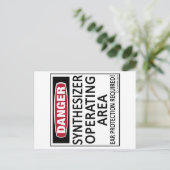 Werkend gebied Synthesizer Briefkaart (Staand voorkant)