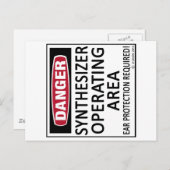 Werkend gebied Synthesizer Briefkaart (Voorkant / Achterkant)