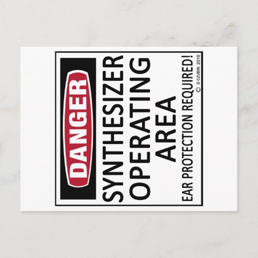 Werkend gebied Synthesizer Briefkaart (Voorkant)