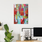 Werkend Meisje 20 x 28 Poster (Thuiskantoor)