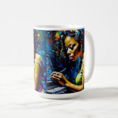 Werkend Meisje - Koffie mok (Voorkant rechts)