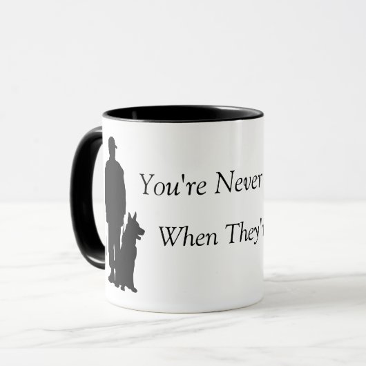 Werkende hond mok (Voorkant links)