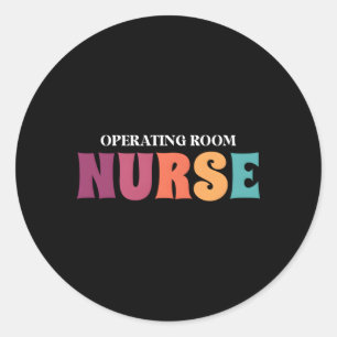 Werkende kamer Verpleegkundigheid Week Gezondheid  Ronde Sticker