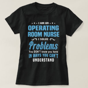 Werkende kamer verpleegster t-shirt