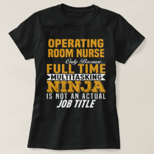 Werkende kamer verpleegster t-shirt