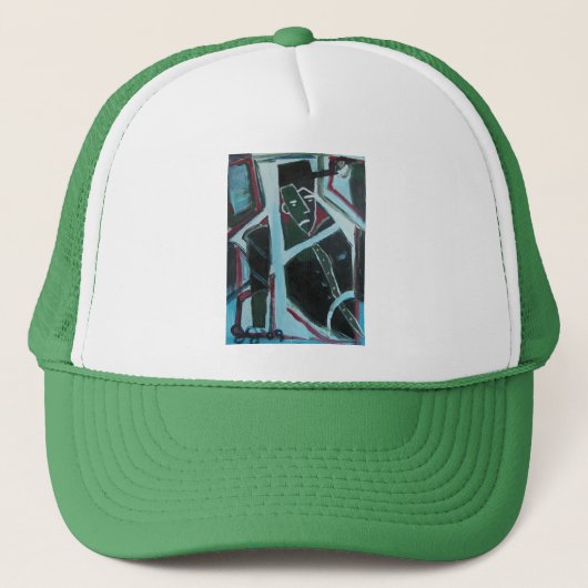 Werkende man trucker pet (Voorkant)