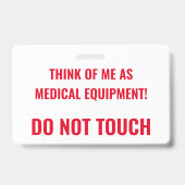 Werkende medische apparatuur badge (Achterkant)