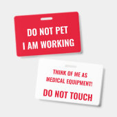 Werkende medische apparatuur badge (Voor- en achterkant)