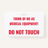 Werkende medische apparatuur badge (Achterkant)