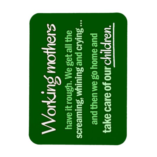 "Werkende Moeders" Magneet (Verticaal)