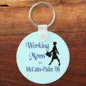 Werkende Moms voor McCain Palin-Sleutelhanger Sleutelhanger (Voorkant)