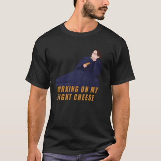 Werkende nacht kaas cadeau cadeau vrienden t-shirt