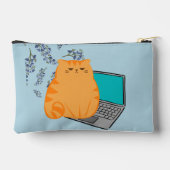 Werkende Oranje kat Etui (Achterkant)