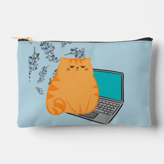 Werkende Oranje kat Etui (Voorkant)