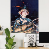 werkende vrouw, 1920 poster (Thuiskantoor)