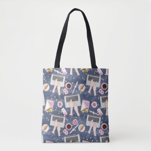 Werkende Vrouw Tote Bag (Voorkant)