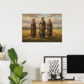 Werkende Vrouwen Poster (Thuiskantoor)