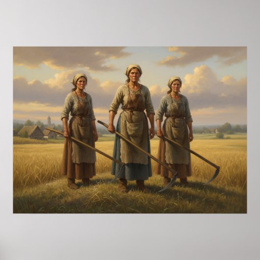 Werkende Vrouwen Poster (Voorkant)