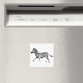 Werkende Zebra Magneet (Insitu (Vaatwasser))