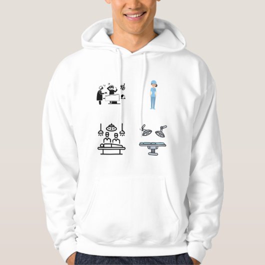 Werkende Ziektedozen - Verpakkings - Werkende Zaal Hoodie (Voorkant)