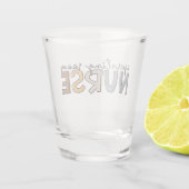 Werkende Zuster- of Zendwaardigheidsbekleding Shot Glas (Achterkant)