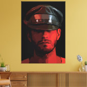  werker: ridderlijkheid en elegantie canvas afdruk (Insitu (Woonkamer))