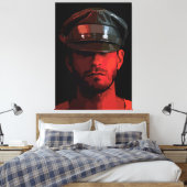  werker: ridderlijkheid en elegantie canvas afdruk (Insitu (Slaapkamer))